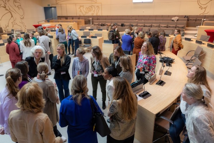 Succesvol netwerkevent vrouwen uit voedselketen